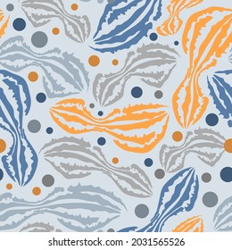 Abstract print seamless pattern. Vector illustration for celebration, party, holiday, invitation and Your project. Chaotic Decor. Modern Creative Style.