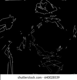 Abstract print, texture with bevel-like effect. Random abstract texture