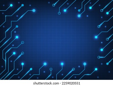 Resumen de fondo de circuito impreso, concepto de tecnología, gradiente de color verde, para plantilla de presentación, banner web, fondo, afiche.