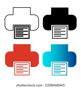 Abstract Printer Silhouette Illustration, can be used for business designs, presentation designs or any suitable designs.