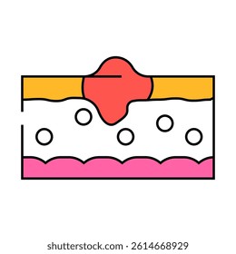 abstract problem skin disease line icon vector. abstract problem skin disease sign. isolated symbol illustration