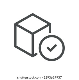 Abstract product related icon outline and linear vector.