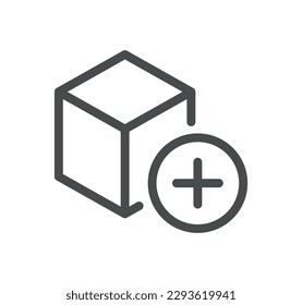 Abstract product related icon outline and linear vector.