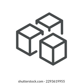 Abstract product related icon outline and linear vector.