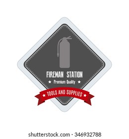 Abstract profession label on a white background
