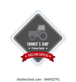 Abstract profession label on a white background