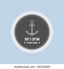 Abstract profession label on a white background