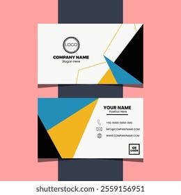 Abstract Professional Business Card Layout