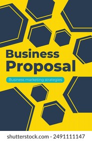 Abstract Professional Business Proposal Annual Report Cover Template