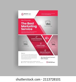 Abstract Professional Business Vector Template for Corporate Flyer, Annual Report, Brochure, Cover Design, Presentation, Marketing in A4 Print Ready