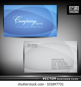 Abstract professional and designer business card template or visiting card set. EPS 10. Vector illustration.