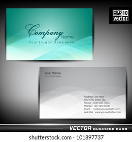 Abstract professional and designer business card template or visiting card set. EPS 10. Vector illustration.