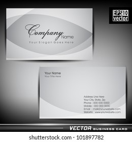 Abstract professional and designer business card template or visiting card set. EPS 10. Vector illustration.