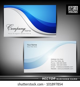 Abstract professional and designer business card template or visiting card set. EPS 10. Vector illustration.