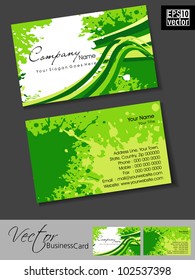 Abstract professional and designer business card template or visiting card set. EPS 10. Vector illustration.