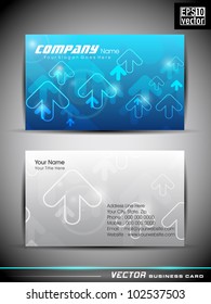 Abstract professional and designer business card template or visiting card set. EPS 10. Vector illustration.