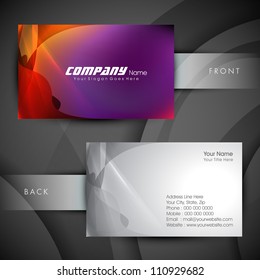 Abstract professional and designer business card template or visiting card set. EPS 10.