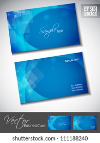 Abstract professional and designer business card template or visiting card set. EPS 10.