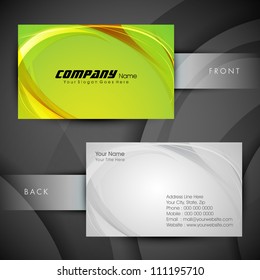 Abstract professional and designer business card template or visiting card set. EPS 10.