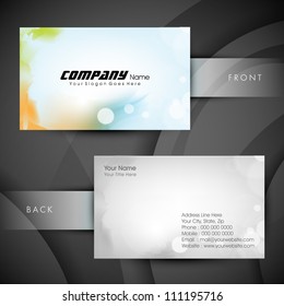 Abstract professional and designer business card template or visiting card set. EPS 10.