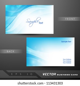 Abstract professional and designer business card template or visiting card set. EPS 10.