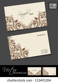 Abstract professional and designer business card template or visiting card set. EPS 10.