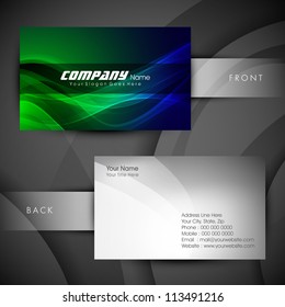 Abstract professional and designer business card template or visiting card set. EPS 10.