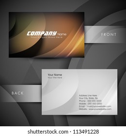 Abstract professional and designer business card template or visiting card set. EPS 10.