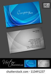 Abstract professional and designer business card template or visiting card set. EPS 10.