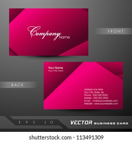 Abstract professional and designer business card template or visiting card set. EPS 10.