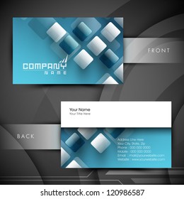 Abstract professional and designer business card template or visiting card set. EPS 10.