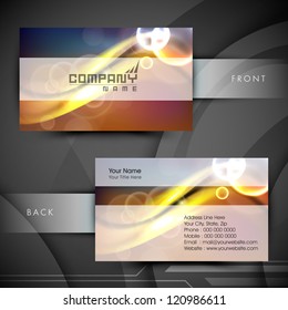 Abstract professional and designer business card template or visiting card set. EPS 10.