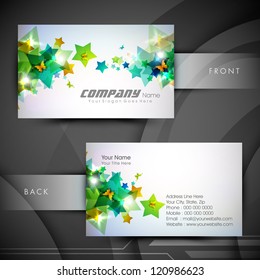 Abstract professional and designer business card template or visiting card set. EPS 10.
