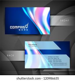 Abstract professional and designer business card template or visiting card set. EPS 10.