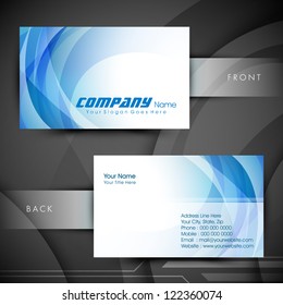 Abstract professional and designer business card template or visiting card set. EPS 10.