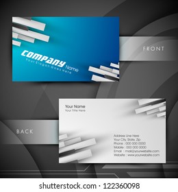 Abstract professional and designer business card template or visiting card set. EPS 10.