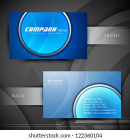 Abstract professional and designer business card template or visiting card set. EPS 10.
