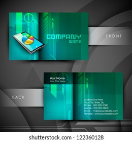Abstract professional and designer business card template or visiting card set. EPS 10.