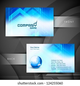 Abstract professional and designer business card template or visiting card set. EPS 10.