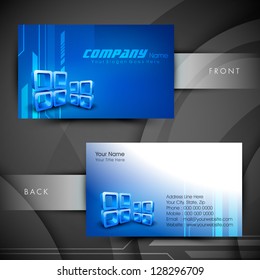 Abstract professional and designer business card template or visiting card set. EPS 10.
