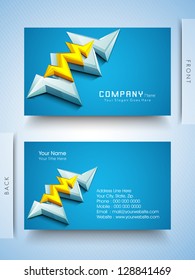 Abstract professional and designer business card template or visiting card set