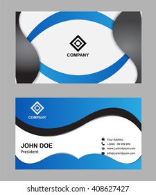 Abstract professional designer business card template or visiting card set
