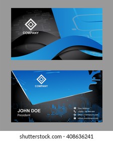 Abstract professional and designer business card template

