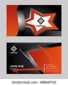 Abstract professional designer business card template or visiting card set
