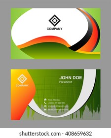 Abstract professional and designer business card template
