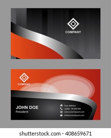 Abstract professional and designer business card template
