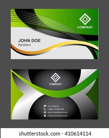 Abstract professional and designer business card template
