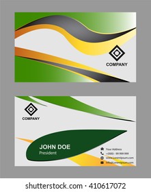 Abstract professional designer business card template or visiting card set
