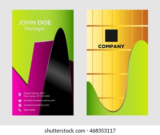 Abstract professional designer business card template or visiting card set
