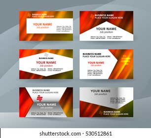 Abstract professional and designer business card template or clear and minimal visiting card set, name card purple background. Vector illustration EPS 10 for presentation slide banners